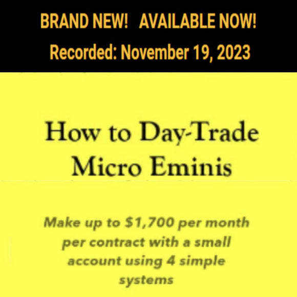 Dr. Stoxx – How to Day Trade Micro Eminis
